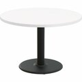 Special-T Table, Round, 42in Dia x 29in, Black Base/White Top SCTCANT242BWH